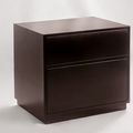 Plain bedside 2 drawers mahogant