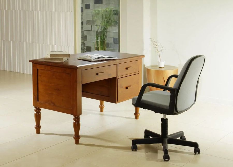 Colonial plantation small desk candy brown finishes