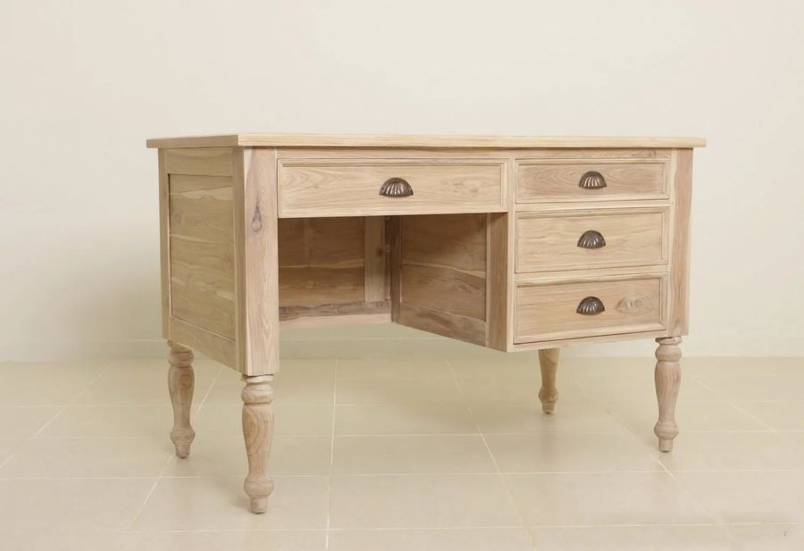 Colonial plantation small desk unfinished