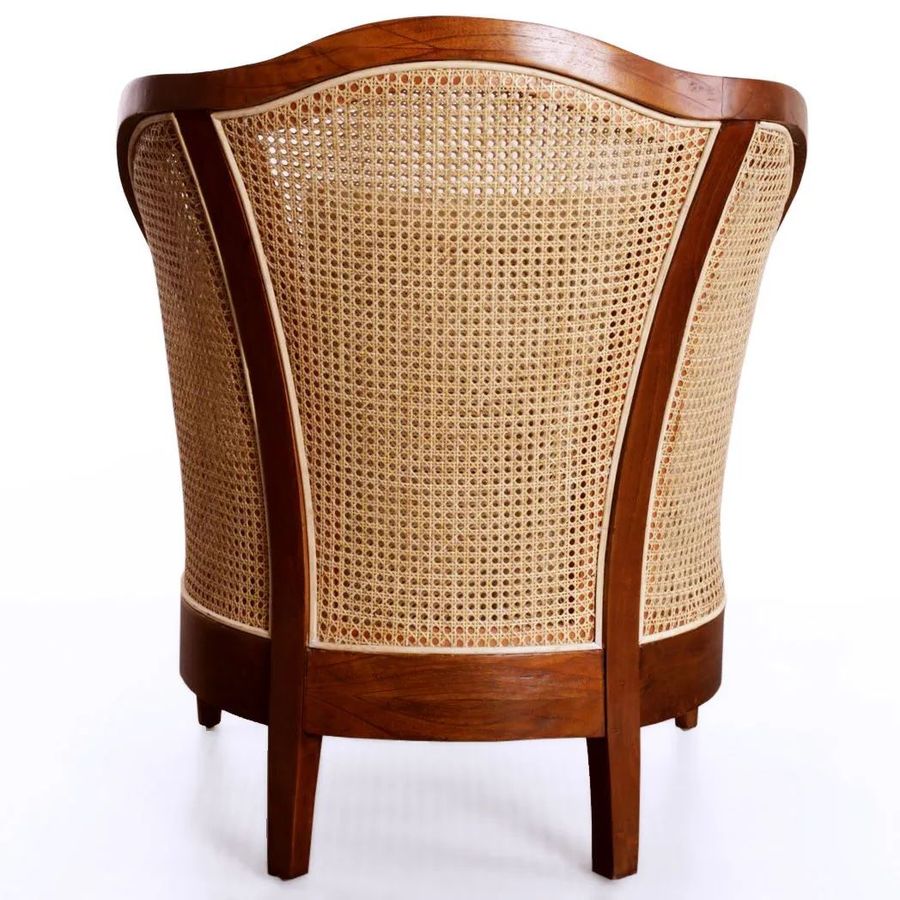 Plantation chair back side detail