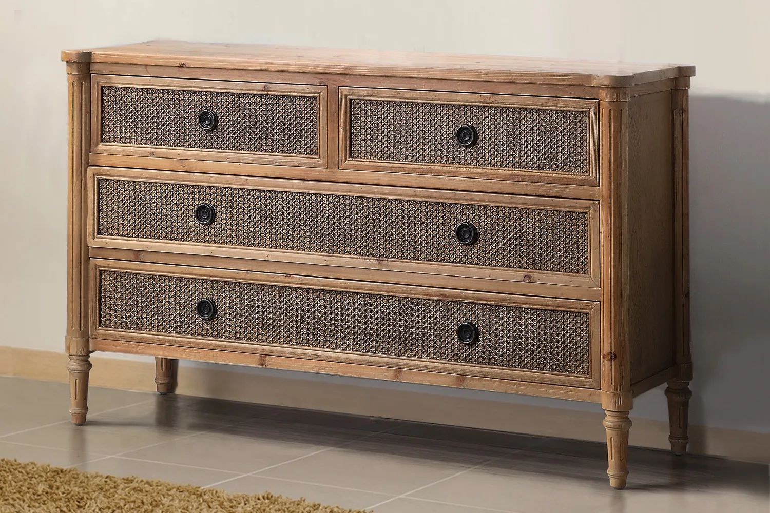 Louis XVI Reclaimed wood dresser no mirror