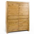 Bleached teak wood armoire