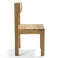 Reclaimed teak kitchen chair side view