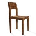Reclaimed wood taper backrest chair
