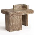 Rustic bedside table reclaimed wood