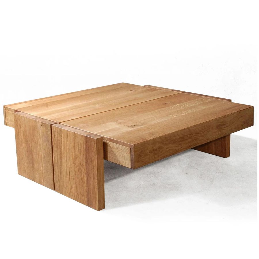 Reclaimed teak coffee table