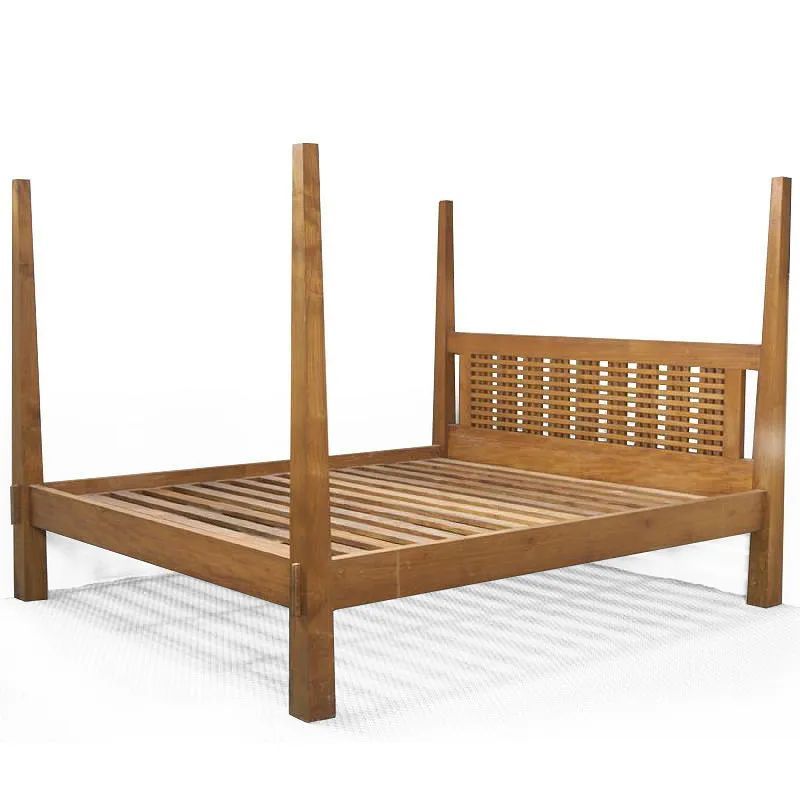 Reclaimed teak poster bed