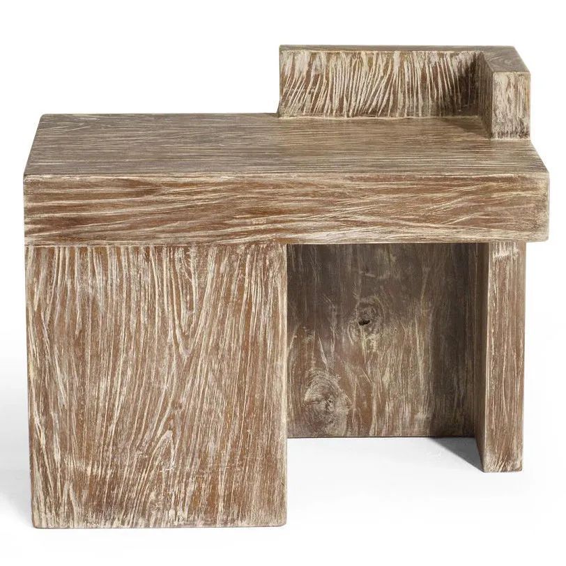 Rustic bedside table  front view