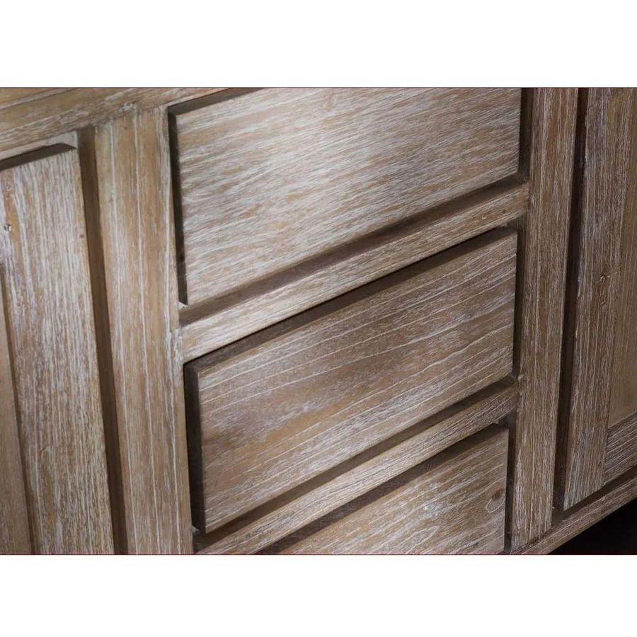 Drawers detail of Reclaimed wood chest 4 drawers 