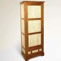Teak bamboo armoire 1 drawer base
