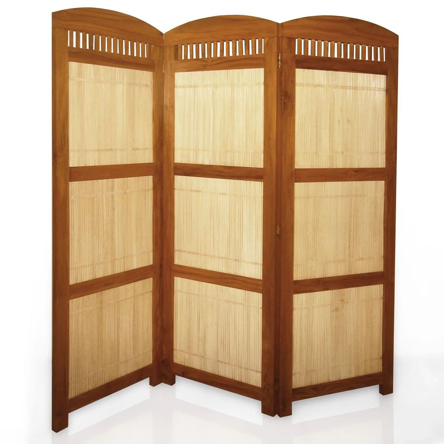 Teak bamboo screen dividers