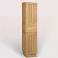 Bathroom closet teak wood 2 doors left hinges