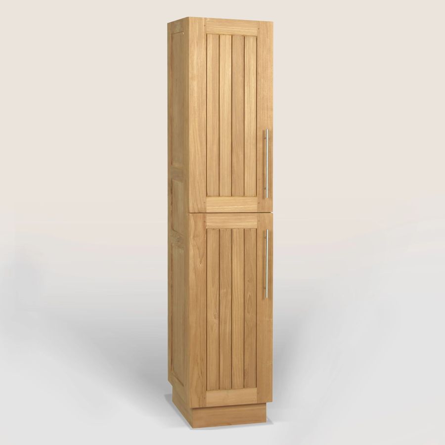 Bathroom closet teak wood stainless steel