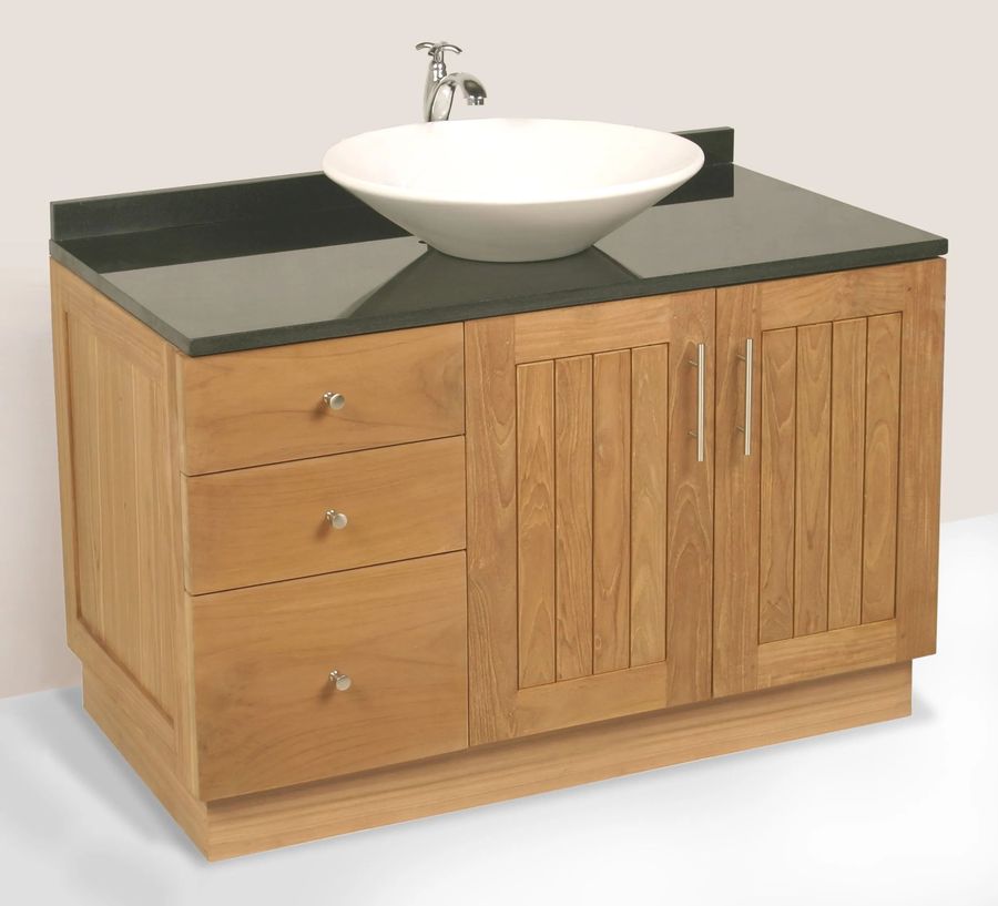 Bathroom low vanity 3 drawers top sinks marble