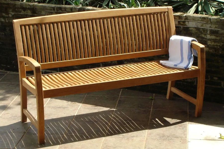 Garden bench flat packing