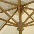 Teak parasol details