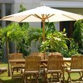 Teak parasols