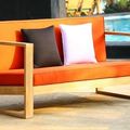 Teak outdoor deep seating wit cushion