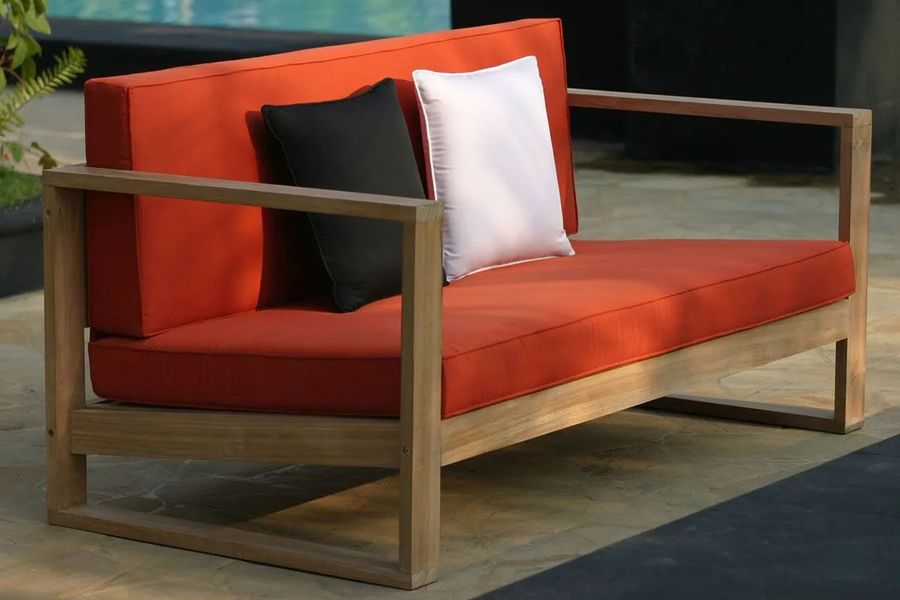 Teak outdoor deep seating