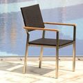 Stainless steel arm chair