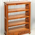 Teak wood standing shelf trellis sides