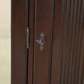 Teak armoire reed doors hinges detail