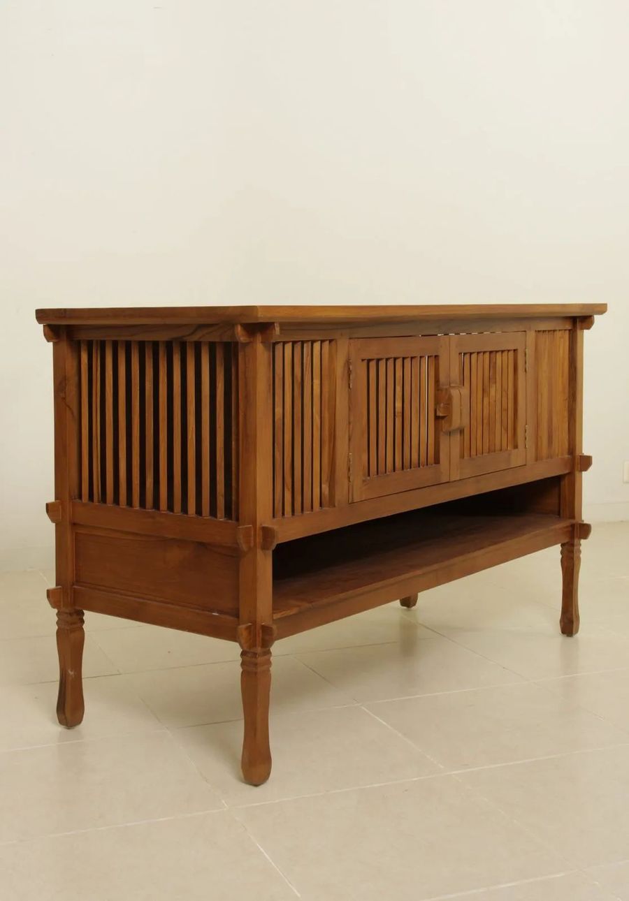 Teak trellis buffet 2 doors