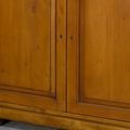 Mahogany solid wood buffet 2 doors bottom detail