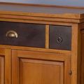 Mahogany solid wood buffet drawers detail