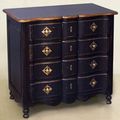 Directoire wavefront dresser black painted