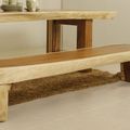 Fine finished suar wood dining bench