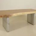 Live edge single slab  dining table